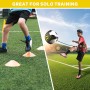 LangRay Accesorios de Entrenamiento de Fútbol con Escalera de Coordinación 6 m, 12 Conos, 1 Cuerda de Saltar, 1 Entrenador de