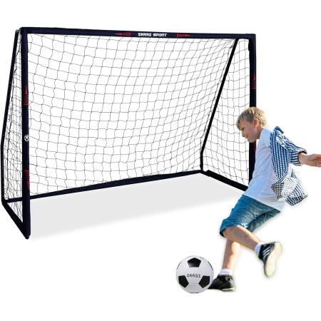ZERRO Portería de Fútbol para Niños y Adultos Con Pared 180/240/300, Ideal para Jardín, Recreo y Entrenamiento