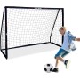 ZERRO Portería de Fútbol para Niños y Adultos Con Pared 180/240/300, Ideal para Jardín, Recreo y Entrenamiento