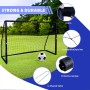 ZERRO Portería de Fútbol para Niños y Adultos Con Pared 180/240/300, Ideal para Jardín, Recreo y Entrenamiento