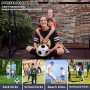 ZERRO Portería de Fútbol para Niños y Adultos Con Pared 180/240/300, Ideal para Jardín, Recreo y Entrenamiento
