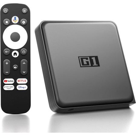 Android TV Box - 4K/HDR10/Dolby Vision/Dolby Digital+/DTS, ATV14.0 Smart TV Box Compatible con Google y Netflix Certificado, 4GB
