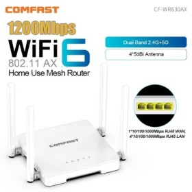 Comfast-enrutador inalámbrico WiFi6 de 3000Mbps, Wi-Fi6 Full Gigabit c