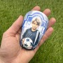 Oxum Sport - Espinilleras de Fútbol Personalizadas Mini para Niños y Adultos - Incluye Número, Foto, Nombre y Escudo - Bolsita