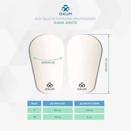 Oxum Sport - Espinilleras de Fútbol Personalizadas Mini para Niños y Adultos - Incluye Número, Foto, Nombre y Escudo - Bolsita