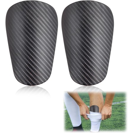 Mini Espinilleras Futbol, Gris Oscuro Mini Espinilleras Extra Jóvenes y Adultos, Equipo Deportivo de Espinilleras para Hombres,