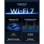 Cudy Router Wi-Fi 7 BE11000 de Triple Banda, 6 transmisiones de 10 Gbps, 4 Puertos de 2.5 G, hasta 11000 Mbps, Servidor y
