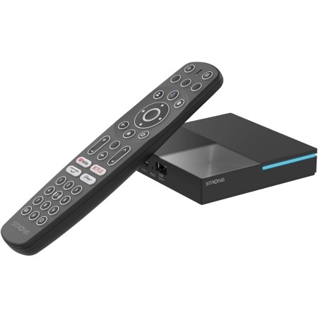 STRONG - Streaming Box Android TV + 4K UHD - Leap-S3+ - Chromecast Built-in - Compatible con la Asistencia Vocal Google - Dolby