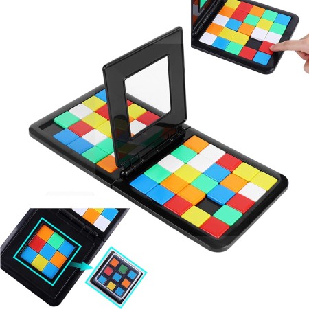 EACHHAHA Juegos de Mesa niños,Juego de Mesa de Secuencia Lógica,Juegos de Estrategia para 2 Jugadores,Magic Block Game,Juego