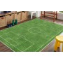 VHCLYBJU Alfombra para el patio de fútbol para niños, alfombra decorativa para campo de fútbol, suave, antideslizante (80 x 120