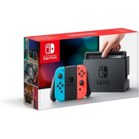 Nintendo Switch - Consola Estándar, Color Azul Neón/Rojo Neón