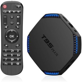 Android TV Box, T95PLUS S905 X4 Android 11.0 Box, 4 GB RAM 32 GB ROM Quad Core Arm Cortex-A55, Compatible con WiFi de 2.4 GHz/5