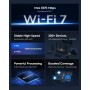 Cudy BE3600 WiFi 7 Gigabits 4 Stream Dual Band Router WR3600 MU-MIMO Antenas De Alta Ganancia VPN Clientes y Servidor, Control
