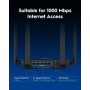 Cudy BE3600 WiFi 7 Gigabits 4 Stream Dual Band Router WR3600 MU-MIMO Antenas De Alta Ganancia VPN Clientes y Servidor, Control