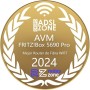 AVM FRITZ!Box 5690 Pro International - Router, WiFi 7, TriBanda con hasta 18,5 Gbps, Mesh, WAN 2,5Gb, 4 x LAN Gigabit, 1 x USB