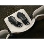 Mitre Protectores de Fútbol Negro Unisex Guardapiernas de Fútbol Protector de Tibia