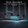 Router WiFi - AC2100 Enrutador Inalámbrico Gigabit de Banda Dual (2.4 GHz a 300 Mbps y 5 GHz a 1733 Mbps), Conexión rápida WPS,