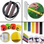 ZTWLEED Kit Entrenamiento Futbol,Incluye 6M 12 Escalera ági,10 Conos Entrenamiento,Paracaídas de Arrastre,Saltar la