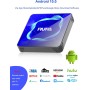 Android TV Box 11.0, 2025 Nuevo Smart TV Box 2GB RAM 16GB ROM Amlogic S905W2 Media Box Soporte 2.4G/5.8G WiFi BT5.0 HDMI 3.0