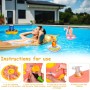 MULEVIP Portavasos de Piscina 15 Piezas Soportes Inflables para Bebidas para Piscina, Flotador Inflable Posavasos para Bebidas
