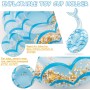 MULEVIP Portavasos de Piscina 15 Piezas Soportes Inflables para Bebidas para Piscina, Flotador Inflable Posavasos para Bebidas