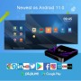 Sidiwen Android TV Box 11.0, X88 Pro W2 TV Box 4GB RAM 32GB ROM, S905W2 Quad-Core, Soporte 2.4G/5G Dual WiFi, Bluetooth 5.0,