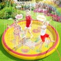 Peradix Splash Pad Ronda, Tapete de Juegos de Agua 170CM Almohadilla de Aspersor para Piscina, Jardín de Verano, Juguete