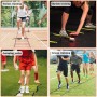 ZTWLEED Set de Entrenamiento de Fútbol,Escalera de Coordinación de 6 Metros - 12 peldaños,40 Conos de fútbol,​​4 Clavijas,1