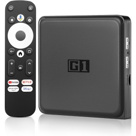 Kinhank Android 14.0 TV Box G1-4K UHD Smart TV Box Compatible con Google y Netflix Certificado, Dolby Vision·Dgital Plus, 4G+32G