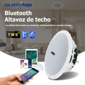 Altavoz Bluetooth de techo a prueba de agua 10W 6 pulgadas incorporado