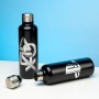 Paladone PP6582PS Botella de Agua metálica Playstation, Juventud Unisex, Negro, 7 x 7 x 24 cm