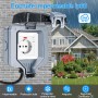 Enchufe Exterior Impermeable, Toma de Corriente IP66, Estanco con Interruptor, Conector de Cable y Tapa Abatible, para Cocina