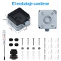 Enchufe Exterior Impermeable, Toma de Corriente IP66, Estanco con Interruptor, Conector de Cable y Tapa Abatible, para Cocina