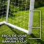 Porterías de Fútbol Impermeables Plegables Portátiles con Estuche Transporte y Hoja Objetivo de 5 Agujeros Puntería Equipo