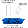 Porterías de Fútbol Impermeables Plegables Portátiles con Estuche Transporte y Hoja Objetivo de 5 Agujeros Puntería Equipo