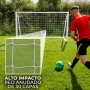 Porterías de Fútbol Impermeables Plegables Portátiles con Estuche Transporte y Hoja Objetivo de 5 Agujeros Puntería Equipo