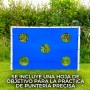 Porterías de Fútbol Impermeables Plegables Portátiles con Estuche Transporte y Hoja Objetivo de 5 Agujeros Puntería Equipo