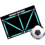 Ajuanbazha Alfombra Futbol Entrenamiento, 60x90 Cm Alfombra Futbol, Amortiguadora de Golpes Silenciosa Entrenamiento Futbol,