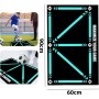 Ajuanbazha Alfombra Futbol Entrenamiento, 60x90 Cm Alfombra Futbol, Amortiguadora de Golpes Silenciosa Entrenamiento Futbol,