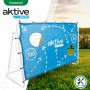 AKTIVE 49043 - Portería fútbol niños con lona de entrenamiento, Porterías de fútbol para jardín 182x91x122cm, Entrenamiento