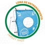 AKTIVE 49043 - Portería fútbol niños con lona de entrenamiento, Porterías de fútbol para jardín 182x91x122cm, Entrenamiento