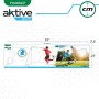 AKTIVE 49043 - Portería fútbol niños con lona de entrenamiento, Porterías de fútbol para jardín 182x91x122cm, Entrenamiento