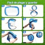 Bnlei Porteria Futbol Niños Plegable, Porterias de Futbol para Niños, Portería de Futbol para Jardin, 4 Modos Entrenamiento