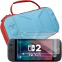 Lemxiee Funda para Nintendo Switch 2 Accesorios + [2 Pieza] Cristal Templado para Nintendo Switch 2 (2025) Protector