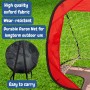 Lubibi Portería de Fútbol Plegable 2 en 1 para Niños, Portátil con Bolsa de Transporte, Red de Entrenamiento Al Aire Libre para