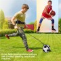 YanBous Ayuda de Entrenamiento de Fútbol Solo, Entrenador de Patadas con Cinturón Ajustable, Incluye Rodilleras, Accesorios de