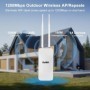 Enrutador AP de doble banda KuWFi de 1200Mbps, enrutador Wi-Fi de alta