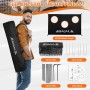 BAGAIL Portería de Fútbol, Red de Fútbol Diseñada 2 en 1 con Portería, Viene con Bolsa de Transporte Portátil, Fácil de Montar,