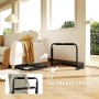 HOMCOM portería de fútbol Juego de 2 porterías de fútbol Plegables con Marco de Metal para niños y Adultos, jardín, 90 x 36 x 60