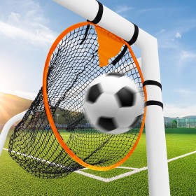 Top Bins Soccer Target Goal, 17.7 Inch Diameter Soccer Target for Goal Training Football Soccer Target Net Practice Equipment to